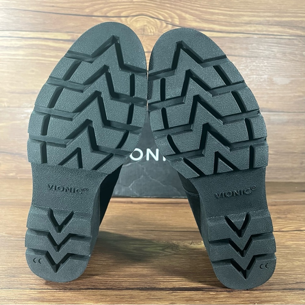 VIONIC ‘Willa’ Black Suede Wedge Loafers Women’s NEW Shoes Slip-On - Picture 8 of 10
